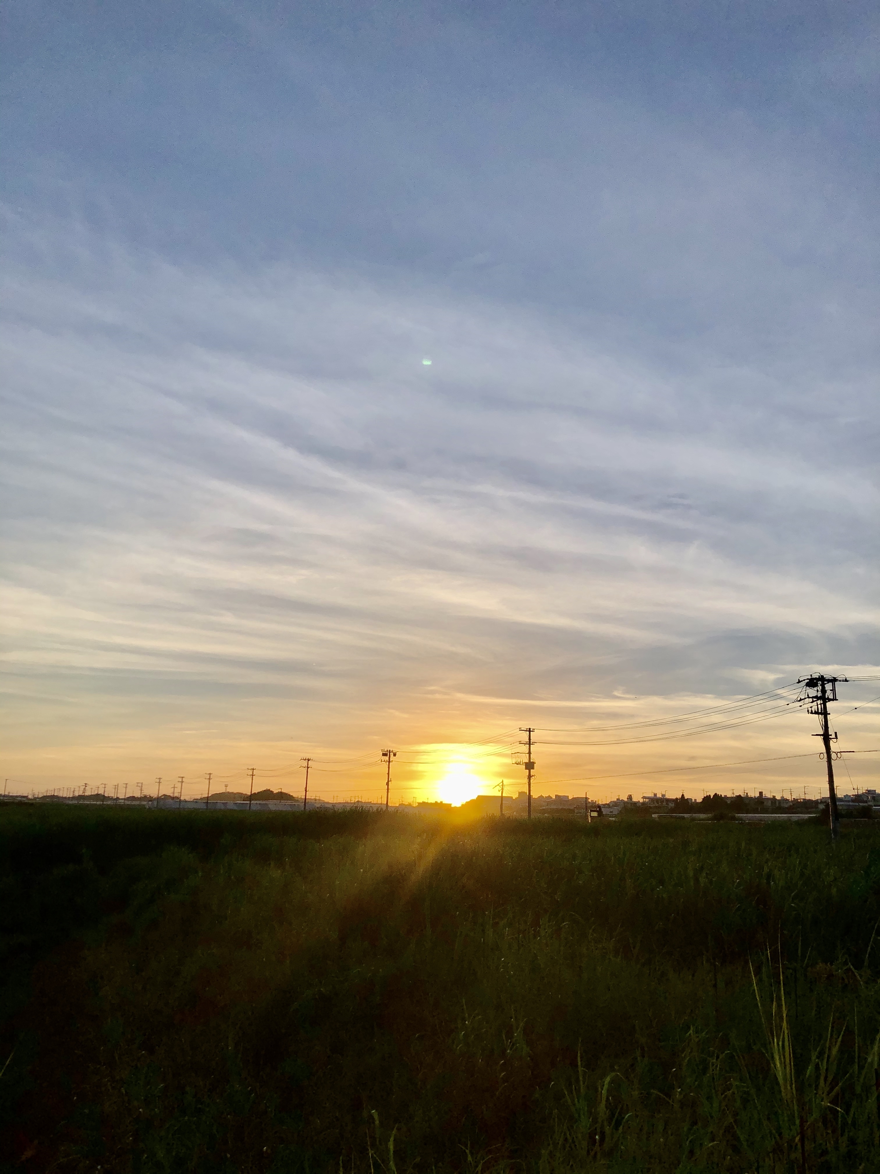 南部の夕日